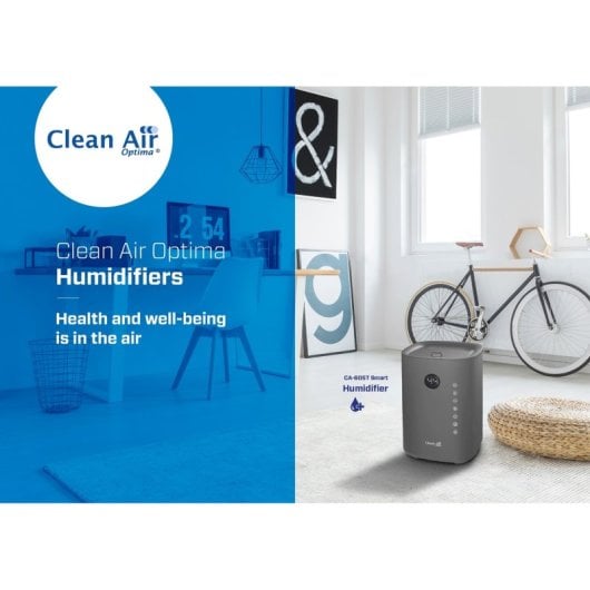 Clean Air Optima CA-605T Umidificatore intelligente con riempimento superiore Wifi Nero