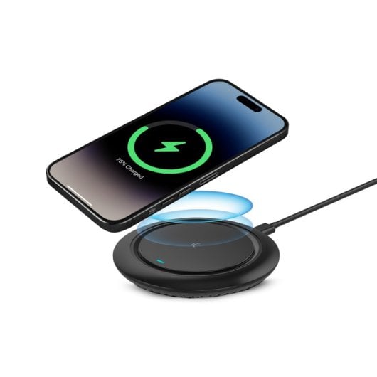 Base de chargement sans fil Ksix Fast Charge 15W pour smartphones et écouteurs Câble Qi USB-C