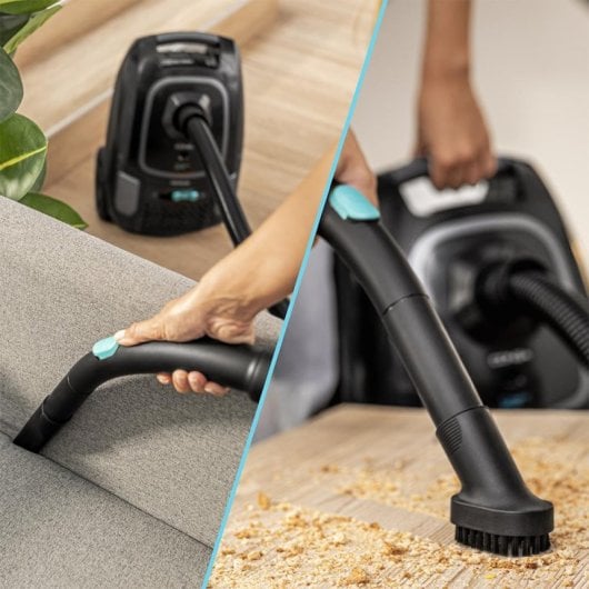 Cecotec Conga Powerbag 4000 XL Schlittenstaubsauger mit Beutel und Kabel, 890 W, schwarz
