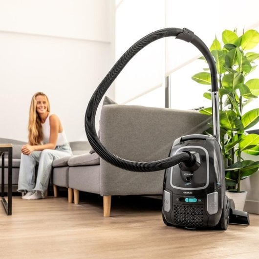 Cecotec Conga Powerbag 4000 XL Schlittenstaubsauger mit Beutel und Kabel, 890 W, schwarz