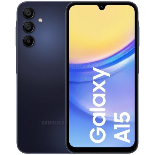 Samsung Galaxy A15 (SM-A155F) 6.5" Double SIM hybride Android 14 4G USB Type-C 4 Go 128 Go 5000 mAh Noir, Bleu