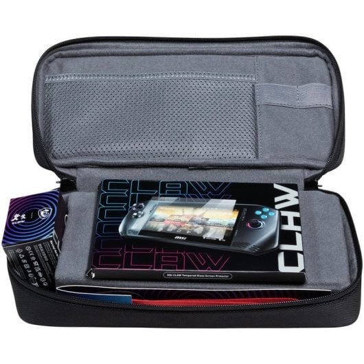 MSI MSI Claw Kit di accessori Custodia da trasporto + Protezione in vetro temperato + Cinturino + Portachiavi