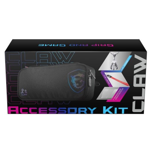 MSI Kit de Accesorios MSI Claw Funda de Transporte + Protector Cristal Templado + Correa + Llavero
