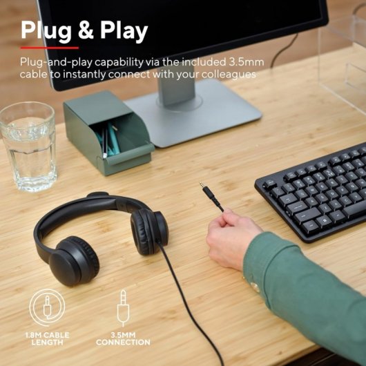 Trust Ayda Headset Auriculares con Micrófono Negros