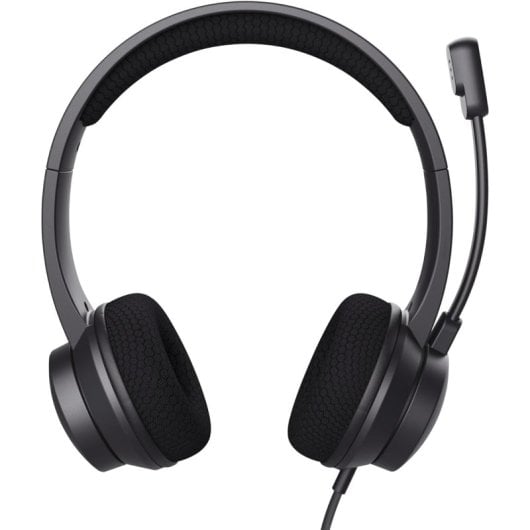 Trust Ayda Auriculares USB ENC con Micrófono con Cancelación de Ruido Negros
