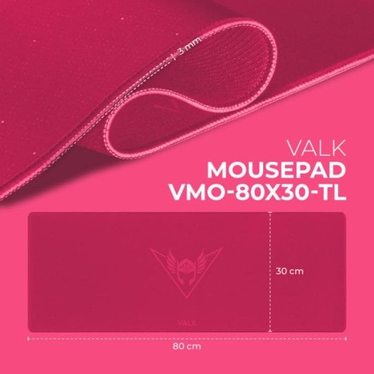 Valk Gaming Mousepad XXL Alfombrilla Gaming Tela 80x30cm Lila Místico