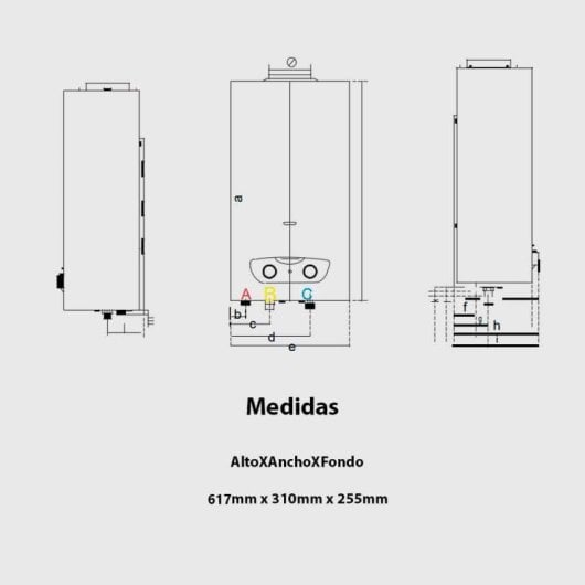 Ariston Fast RX Calentador de Gas Natural Vertical 11L A