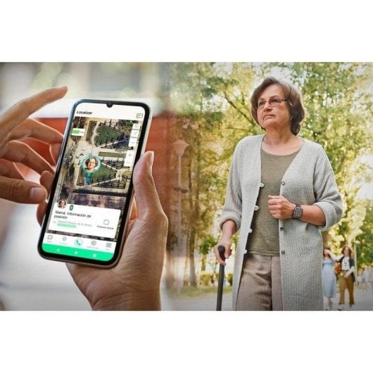 SPC Smartee 4G Senior 4G GPS 42mm IPS Schwarz IP68 SpO2 Herzfrequenzmessung SOS-Taste