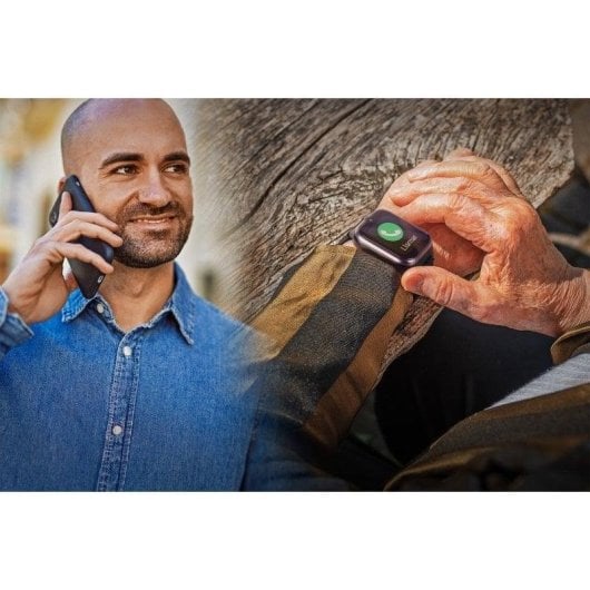 SPC Smartee 4G Senior 4G GPS 42mm IPS Schwarz IP68 SpO2 Herzfrequenzmessung SOS-Taste