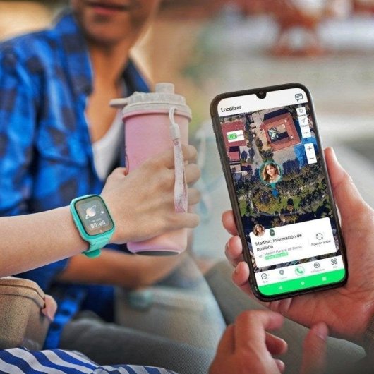 SPC Smartee 4G Kids GPS 42mm Turchese IP68 App SPC SMART CLAN SOS