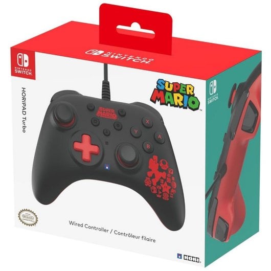 Hori HORIPAD Turbo Mario Nero, Rosso Gamepad Nintendo Switch