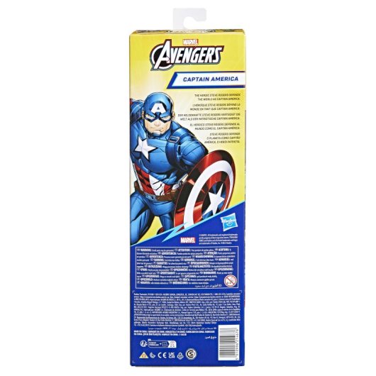 Azione Marvel Avengers Titan Hero – Figura Di Capitan America Con Scudo