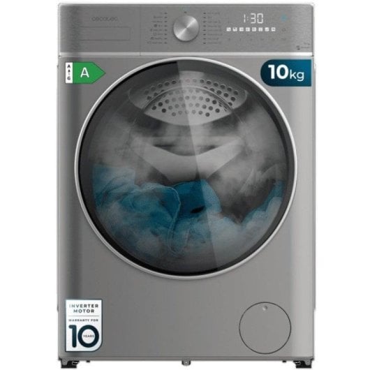 Cecotec Bolero Dresscode 10800 Inverter Steel Lavadora de Carga Frontal 10Kg A Acero Inoxidable