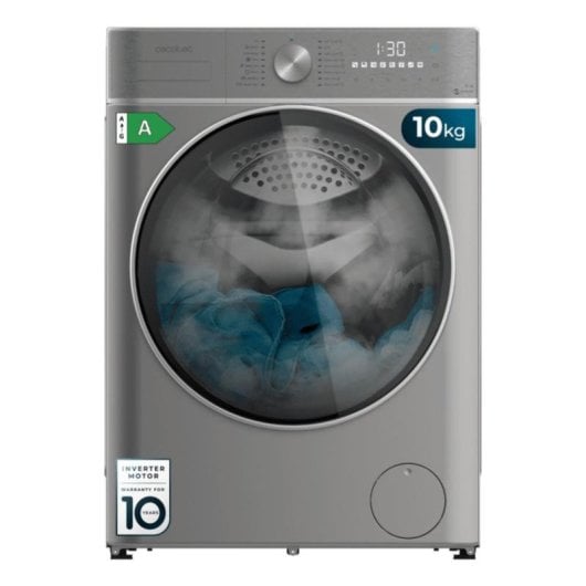 Cecotec Bolero Dresscode 10800 Inverter Steel Lavadora de Carga Frontal 10Kg A Acero Inoxidable