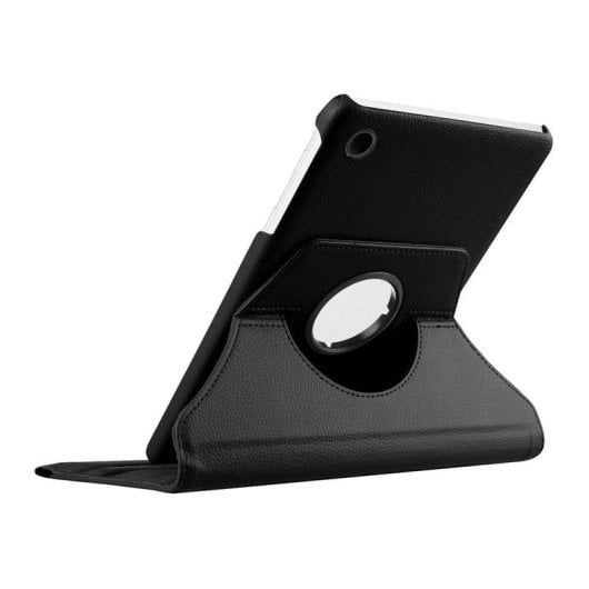 Étui en similicuir lisse noir cool pour Samsung Galaxy Tab A9 X110
