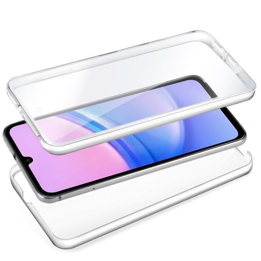 Capa de silicone transparente 3D frontal + traseira para Samsung A155 Galaxy A15 / A15 5G