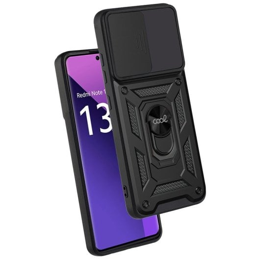 Coole schwarze Hartringhülle für Xiaomi Redmi Note 13 Pro Plus 5G
