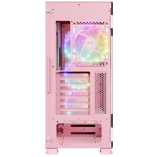 Nfortec Krater X Pink Cristal Templado USB 3.0 ARGB Rosa