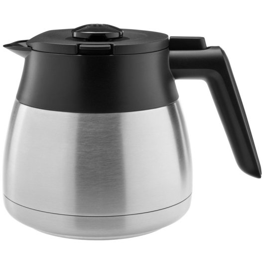 Melitta AromaFresh Therm Pro Filterkaffeemaschine mit Mahlwerk, 8 Tassen, schwarz