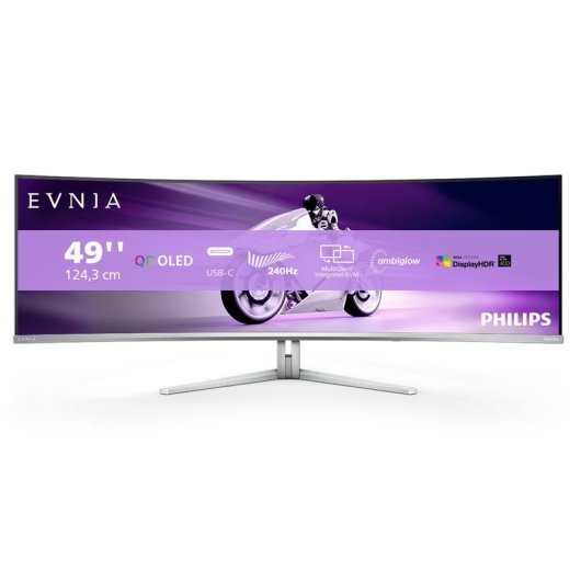 Monitor PC Philips Evnia 49M2C8900 49" Dual QHD 240Hz QD-OLED Curvo G-Sync FreeSync HDR