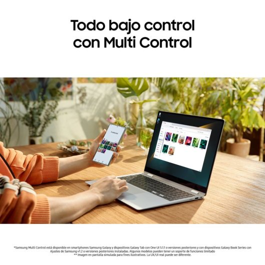 Samsung Galaxy Book4 Pro 360 NP960QGK-KG2ES Intel Evo Core Ultra 7 155H/16GB/1TB SSD/16" Táctil