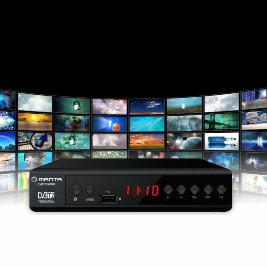 Manta DVBT024PRO Decodificador TDT2 DVBT-T2 HEVC H.265 FullHD Negro
