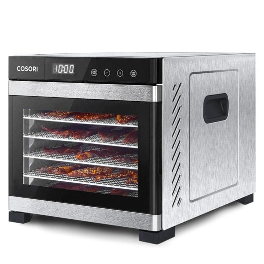 Cosori CP267-FD-RXS Deshidratador de 6 Bandejas Premium de Acero Inoxidable