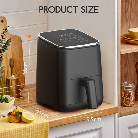 Aigostar Freidora de Aire sin Aceite 2L 1200W Negra