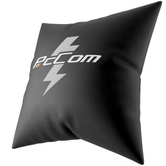 Logo cuscino PCCom nero
