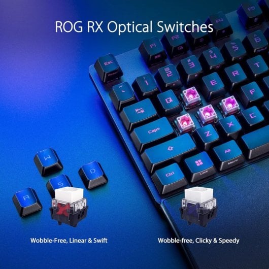 ASUS ROG Strix Scope NX Wireless Deluxe Tastiera da gioco meccanica wireless Rx Rossa
