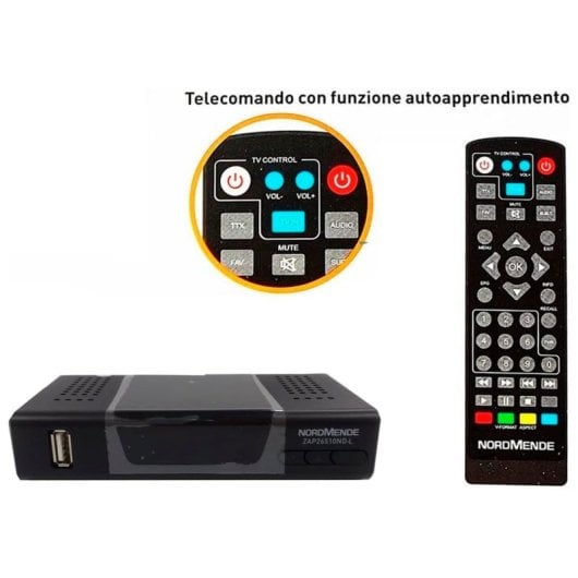 Nordmende ZAP26510ND-L Sintonizador TDT DVB-T2 H.265 HEVC Full HD