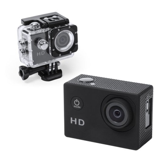 Klack Câmara de Ação Desportiva Full HD 1080p Resistente à Água Preta