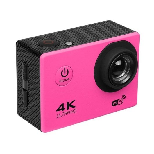 Klack Pro 4K Câmara Desportiva de Ação com Comando Rosa