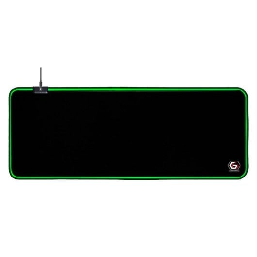 Gembird MP-GAMELED-L Mauspad Gaming-Mauspad Schwarz