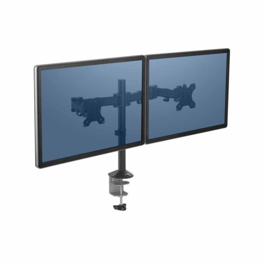 Fellowes Reflex 8502601 Soporte Doble para Monitores 27" VESA 100 Max 8Kg Negro