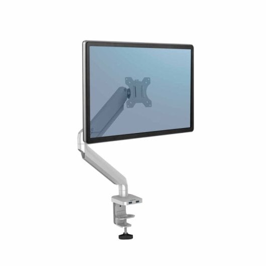 Fellowes Serie Platinum Brazo Ergonómico para Monitor 32" VESA 100 Max 8Kg Plateado