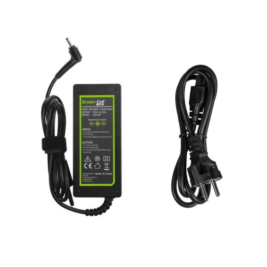 Green Cell AD73P Netzteil & Spannungsumwandler Drinnen 65 W Schwarz