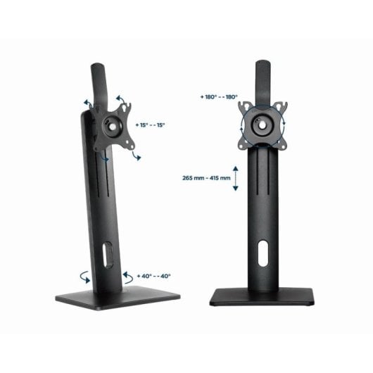 Gembird ms-d1-01 Monitor-Tischhalterung 32 Zoll, VESA 100, max. 7 kg, schwarz