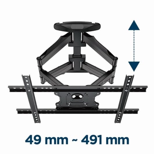 Gembird Wm-75st-01 TV-Wandhalterung 32"-75" VESA Max 45Kg Schwarz
