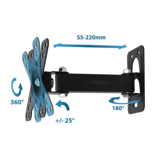 Esperanza Erw011 Soporte TV 12-50'' VESA 200 Max 20kg Negro