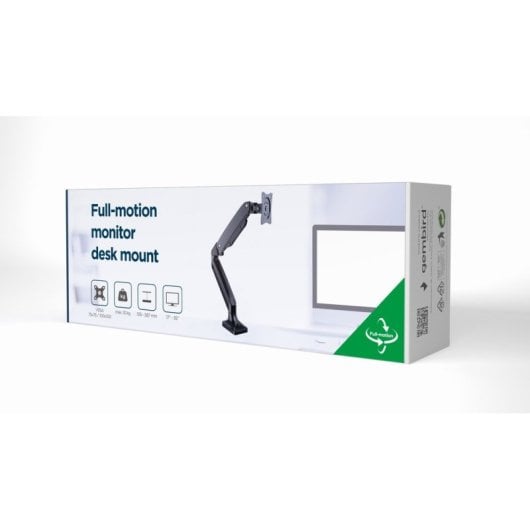 Gembird MA-DA1-03 Soporte para Monitor 35" VESA 100 Max 10Kg Negro