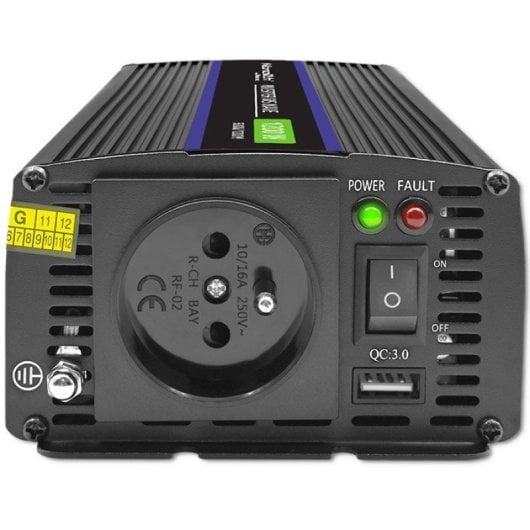 Qoltec Monolith 1200 Ms Cargador Inverter 12v A 230v 600/1200W USB