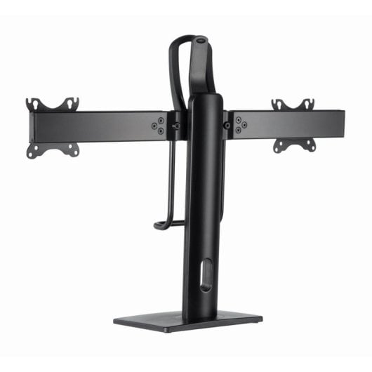 Gembird ms-d2-01 Dual-Monitor-Tischhalterung, 27 Zoll, VESA 100, max. 7 kg, Schwarz