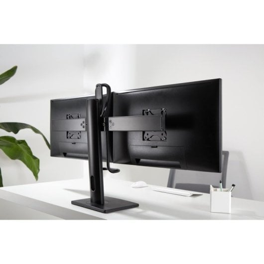 Gembird ms-d2-01 Dual-Monitor-Tischhalterung, 27 Zoll, VESA 100, max. 7 kg, Schwarz
