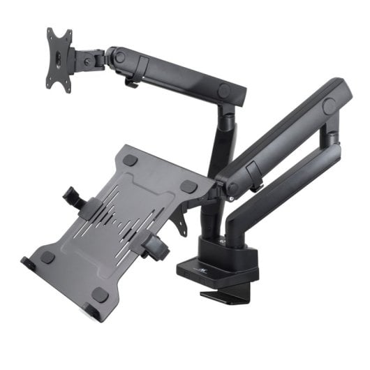 Maclean Mc-813 Dual-Monitor-Tischhalterung 17"-32" VESA 100 Max 2x8kg Schwarz