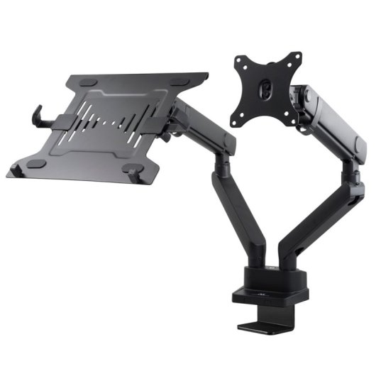 Maclean Mc-813 Dual-Monitor-Tischhalterung 17"-32" VESA 100 Max 2x8kg Schwarz