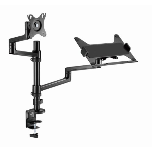 Gembird MA-DA-04 Soporte Escritorio con Brazo para Monitor Y Bandeja Portátil 17”-32” Max 8 Kg
