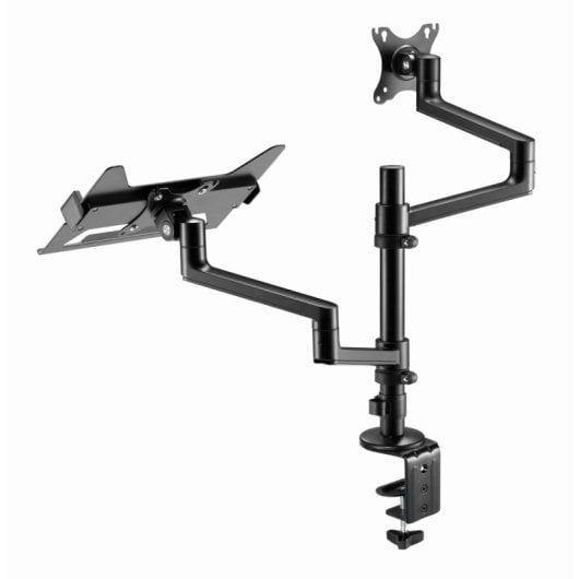 Gembird MA-DA-04 Soporte Escritorio con Brazo para Monitor Y Bandeja Portátil 17”-32” Max 8 Kg