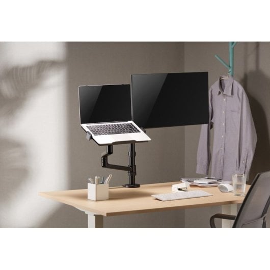 Gembird MA-DA-04 Soporte Escritorio con Brazo para Monitor Y Bandeja Portátil 17”-32” Max 8 Kg