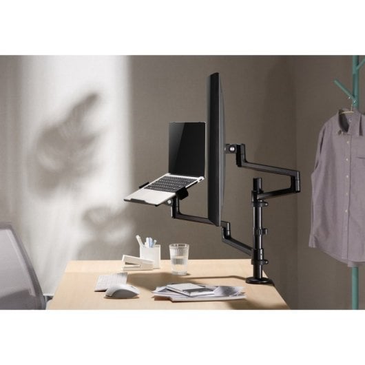 Gembird MA-DA-04 Soporte Escritorio con Brazo para Monitor Y Bandeja Portátil 17”-32” Max 8 Kg